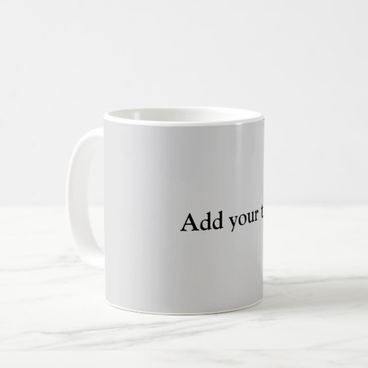 Mug simple minimum ajouter votre nom bridesmaid mariag (Devant gauche)