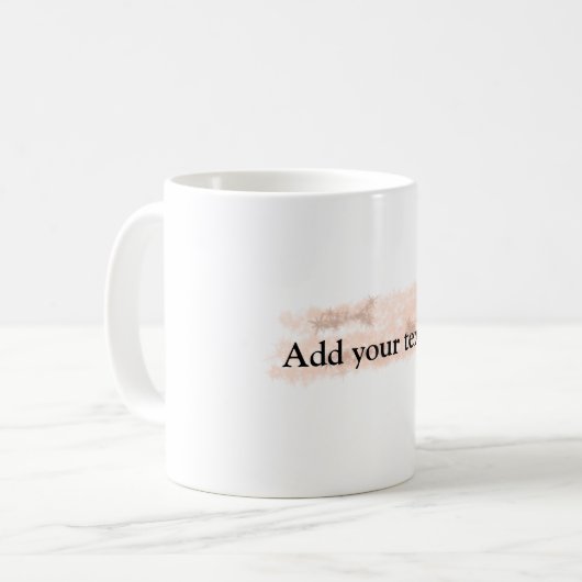 Mug simple minimum ajouter votre nom MONOGRAM GROOMSME (Devant gauche)