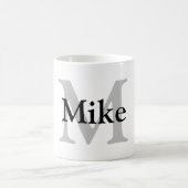 Mug simple minimum ajouter votre nom MONOGRAM GROOMSME (Centre)
