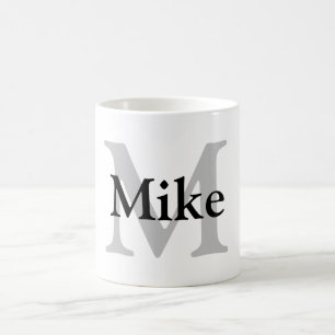 Mug simple minimum ajouter votre nom MONOGRAM GROOMSME