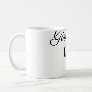 Mug simple minimum fille puissance ajouter nom texte i