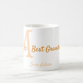 Mug simple minimum meilleur grand-mère jamais orange m (Centre)