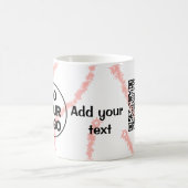 Mug Simple minimum q r code ajouter le logo code d'ana (Centre)