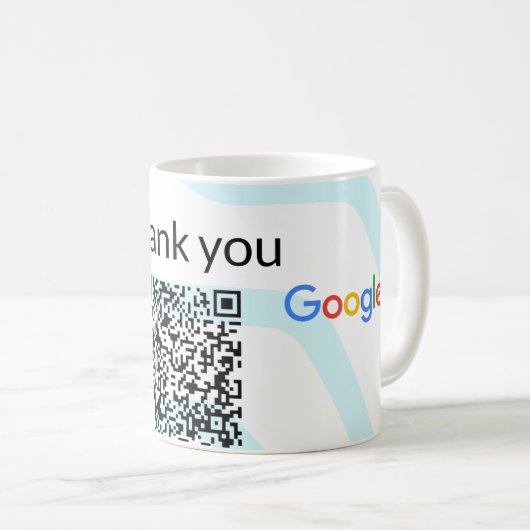 Mug Simple minimum q r code ajouter logo code d'analys (Devant droit)