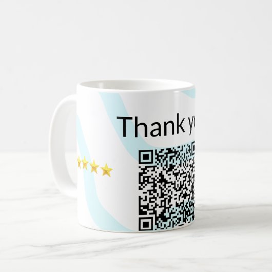 Mug Simple minimum q r code ajouter logo code d'analys (Devant gauche)