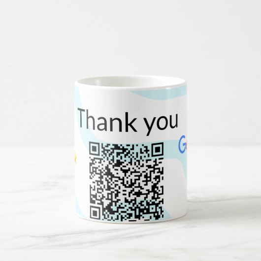 Mug Simple minimum q r code ajouter logo code d'analys (Centre)