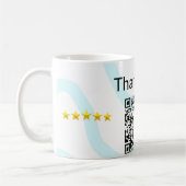 Mug Simple minimum q r code ajouter logo code d'analys (Gauche)