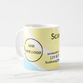 Mug Simple minimum q r code ajouter logo code d'analys (Devant gauche)