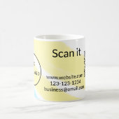 Mug Simple minimum q r code ajouter logo code d'analys (Centre)