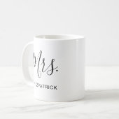 Mug Simple Mme Nom de famille Nouveau mariée Mariage (Devant gauche)
