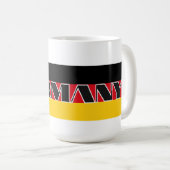 Mug Simple Modern Allemagne drapeau allemand Souvenir (Devant droit)