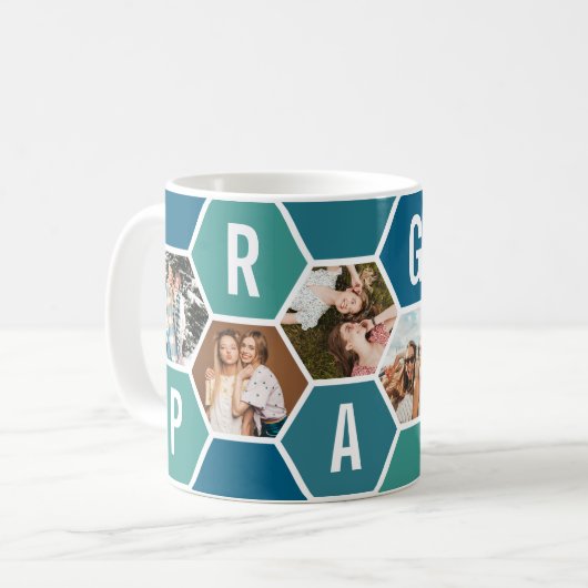 Mug Simple Modern black and white Typography (Devant gauche)