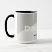 Mug Simple Modern Clean Minimalist Dad Hero Gift (Gauche)
