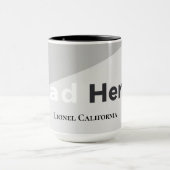 Mug Simple Modern Clean Minimalist Dad Hero Gift (Centre)