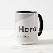 Mug Simple Modern Clean Minimalist Dad Hero Gift (Devant droit)