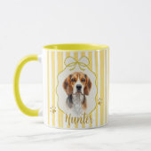 Mug simple moderne avec nom et photo de l'animal (Gauche)