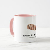 Mug Simple moderne boulangerie fraîche Éco logo profes (Devant gauche)