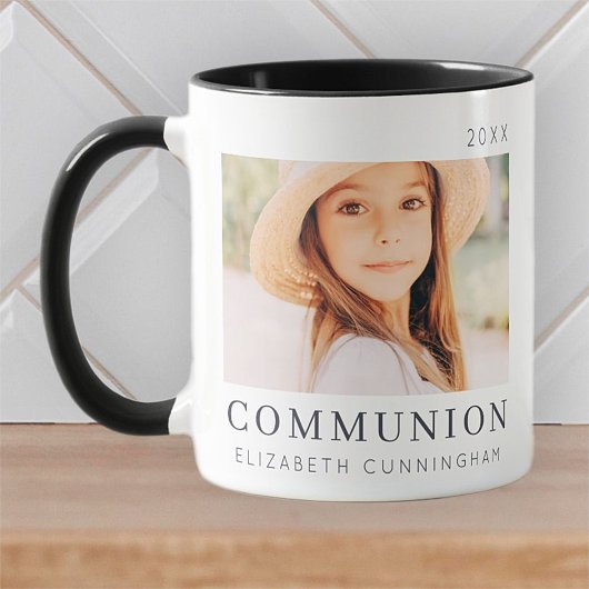 Mug Simple moderne Chic Personnalisé Première Communio
