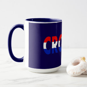 Mug Simple moderne Croatie Drapeau national Vêtements 