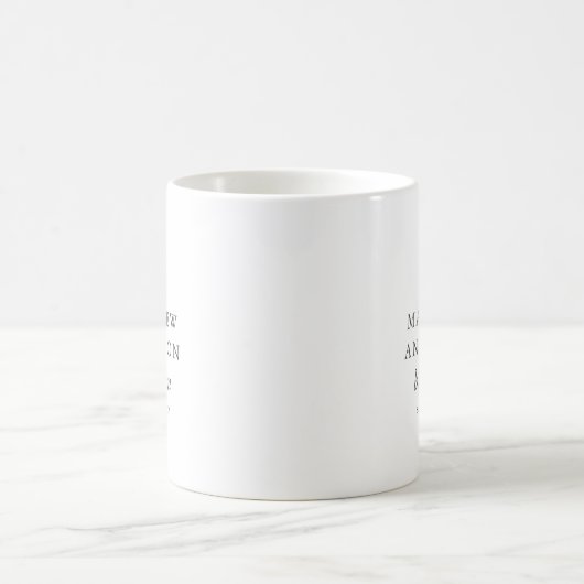 Mug Simple moderne Elegant Cross Baby Baptism (Centre)