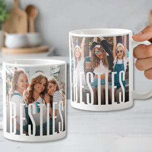 Mug Simple Moderne Meilleures Amies Photo