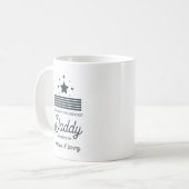 Mug Simple moderne noir blanc grand père (Devant gauche)