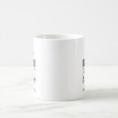 Mug Simple moderne noir blanc grand père (Centre)