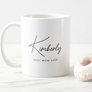 Mug Simple moderne personnalisée Meilleure maman jamai