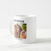 Mug Simple moderne photo des meilleurs amis (Devant gauche)