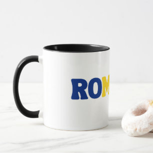 Mug Simple Moderne Roumanie National Drapeau Vêtements
