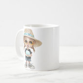 Mug Simple Moderne : Stylish Girl (Devant gauche)