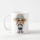 Mug Simple Moderne : Stylish Girl (Gauche)