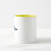 Mug Simple Moderne Suède Pays Suédois Drapeau Souvenir (Centre)