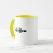 Mug Simple Moderne Suède Pays Suédois Drapeau Souvenir (Devant gauche)