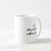 Mug Simple Moment Affection Pensant À Vous Écrit (Devant droit)