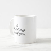 Mug Simple Moment Affection Pensant À Vous Écrit (Devant gauche)