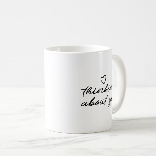 Mug Simple Moment Affection Thinking About You Written (Devant droit)