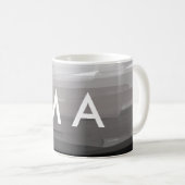 Mug Simple monogram add your name letter man minimal t (Devant droit)