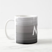 Mug Simple monogram add your name letter man minimal t (Gauche)