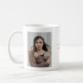 Mug Simple Monogramme Classique Moderne Casquette de R (Gauche)