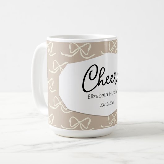 Mug Simple motif de nœud moderne (Devant gauche)
