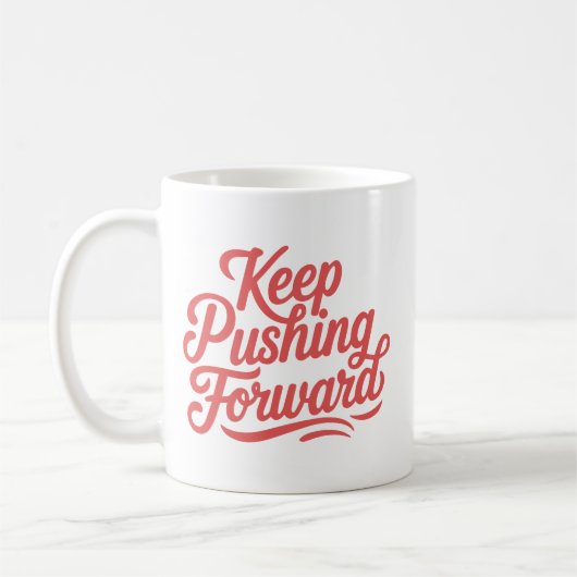 Mug Simple Motivationnel Bold Style Typographie propre (Gauche)