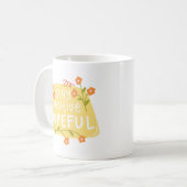Mug Simple Optimisme Charmant Citation Joueuse Tone Fl (Devant gauche)