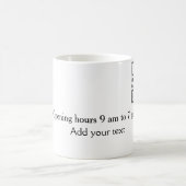 Mug Simple ouverture de bienvenue code-barres QR ajout (Centre)