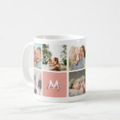 Mug Simple Photo Collage Famille moderne Maman Papa En (Devant gauche)