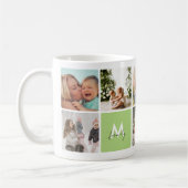 Mug Simple Photo Collage Famille moderne Maman Papa En (Gauche)
