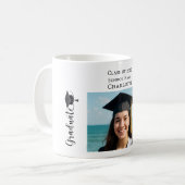 Mug Simple photo moderne de diplômé (Devant gauche)