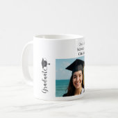 Mug Simple photo moderne de diplômé (Devant gauche)
