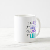 Mug Simple Plus Vous Réfléchissez, Plus Vous Apprenez (Devant droit)