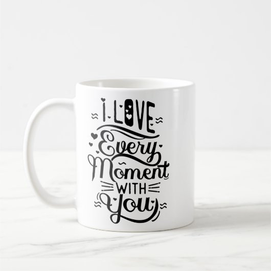 Mug Simple Positivité Charme Romantique Citation Éléga (Gauche)